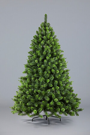 Ель Рождественская 2 (зеленые кончики, шишки)