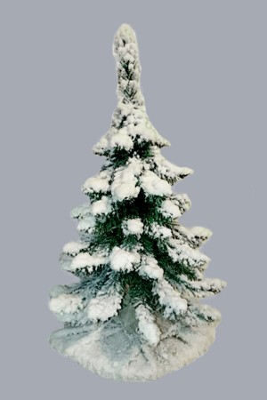 Елка на подставке (снег, ветки вниз)
