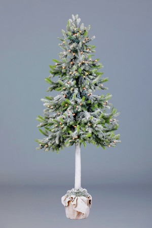 Ель Ноэль в горшке (иней, встроен. ламп.)