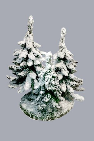 Композиция "Русский лес 4" (снег)